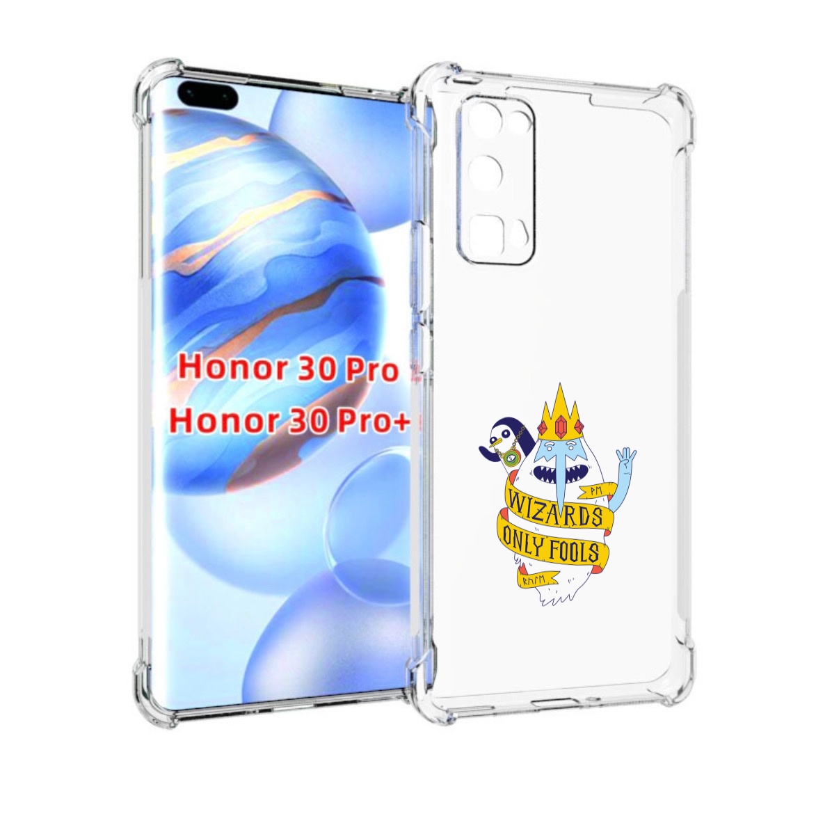 

Чехол бампер MyPads время приключений снежный король для Huawei, Прозрачный, Tocco