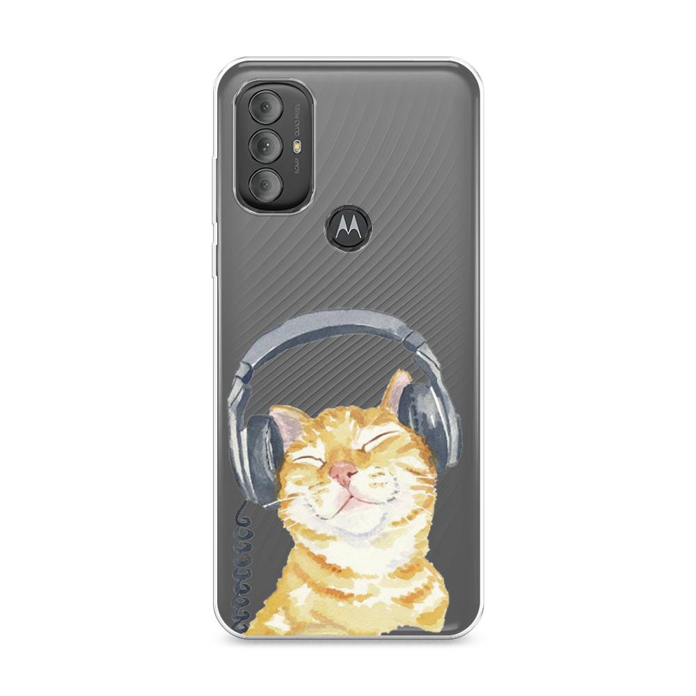 

Силиконовый чехол "Кот меломан" на Motorola Moto G Power 2022, Кот меломан