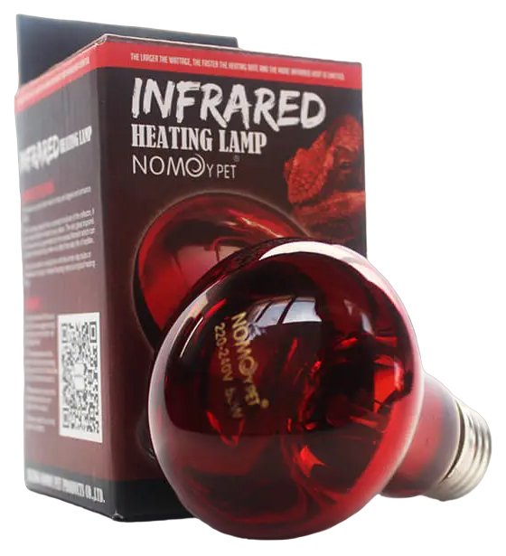 Лампа для террариума NomoyPet Infrared Heating Lamp ND-21, 7х10 см, 50 Вт, 220 В, Е27