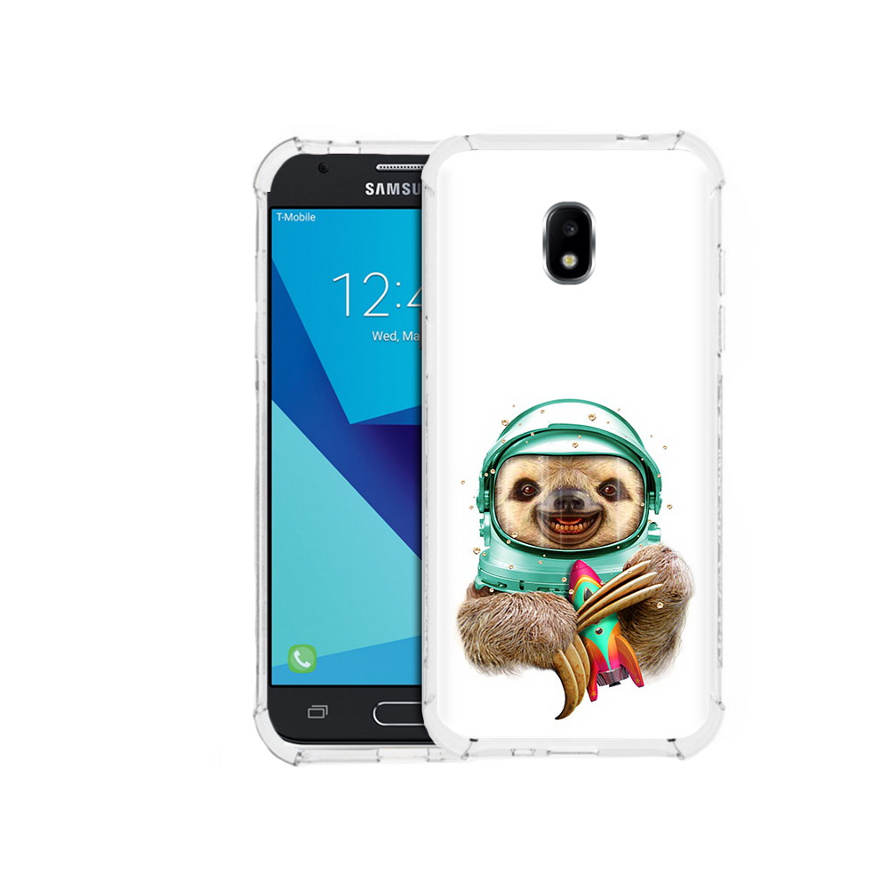 

Чехол MyPads Tocco для Samsung Galaxy J3 (2017) Ленивец астронавт (PT74067.575.104), Прозрачный, Tocco