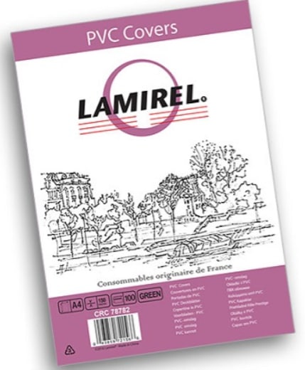 

Обложки Lamirel Transparent A4 PVC дымчатые 150мкм 100 шт., Серый, LA-78783