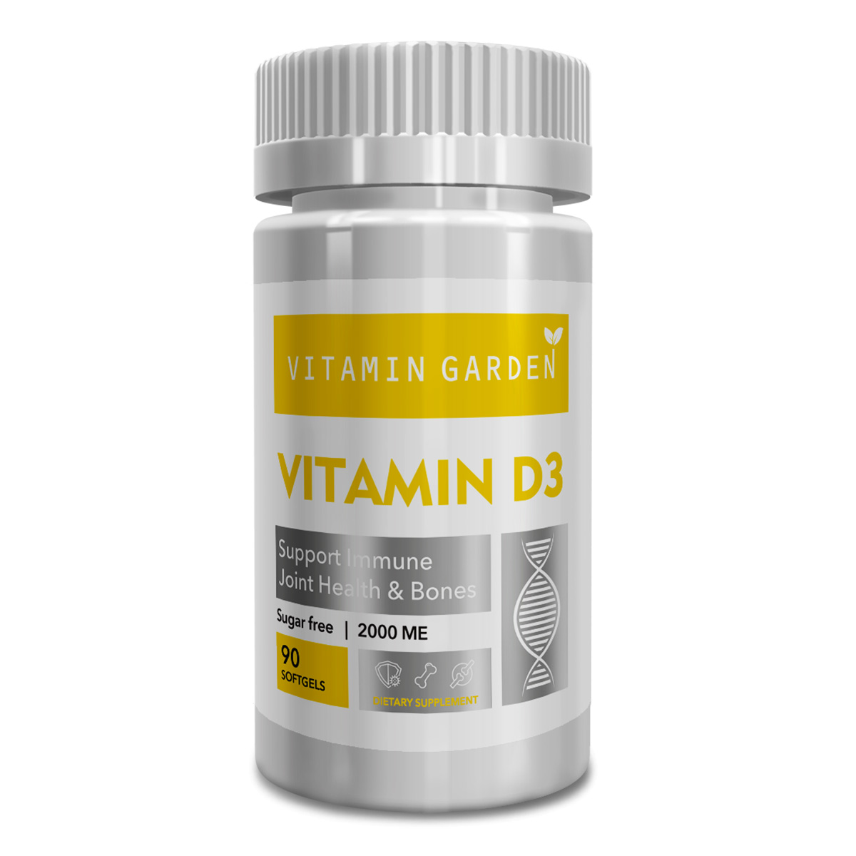 Купить Витамин Д3 VITAMIN GARDEN LE Vitamin D3 2000 МЕ капсулы 90 шт.