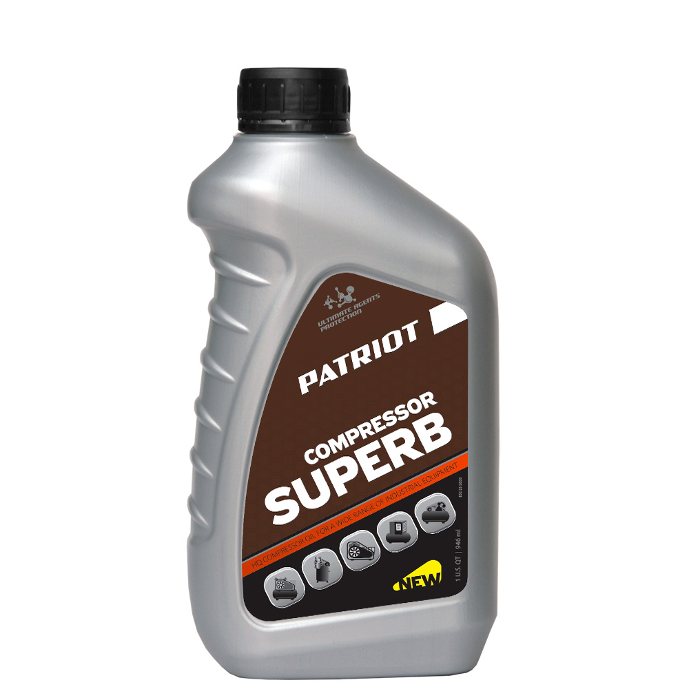 масло patriot compressor oil gtd 250 vg 100 0 946л Масло PATRIOT COMPRESSOR OIL GTD 250/VG 100, 1 л