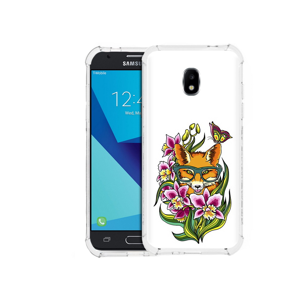 

Чехол MyPads Tocco для Samsung Galaxy J3 (2017) Лиса в цветах (PT74067.575.108), Прозрачный, Tocco