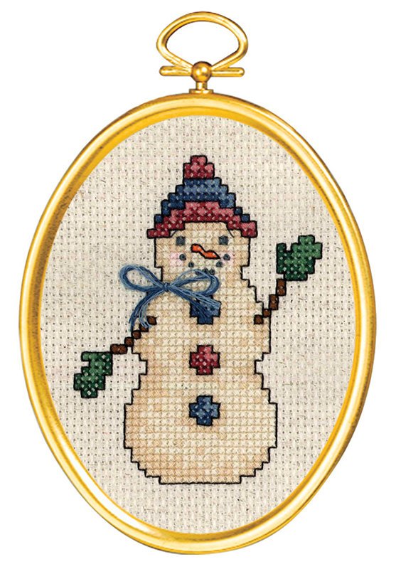 Набор для вышивания Janlynn Дружелюбный снеговик арт.021 1794