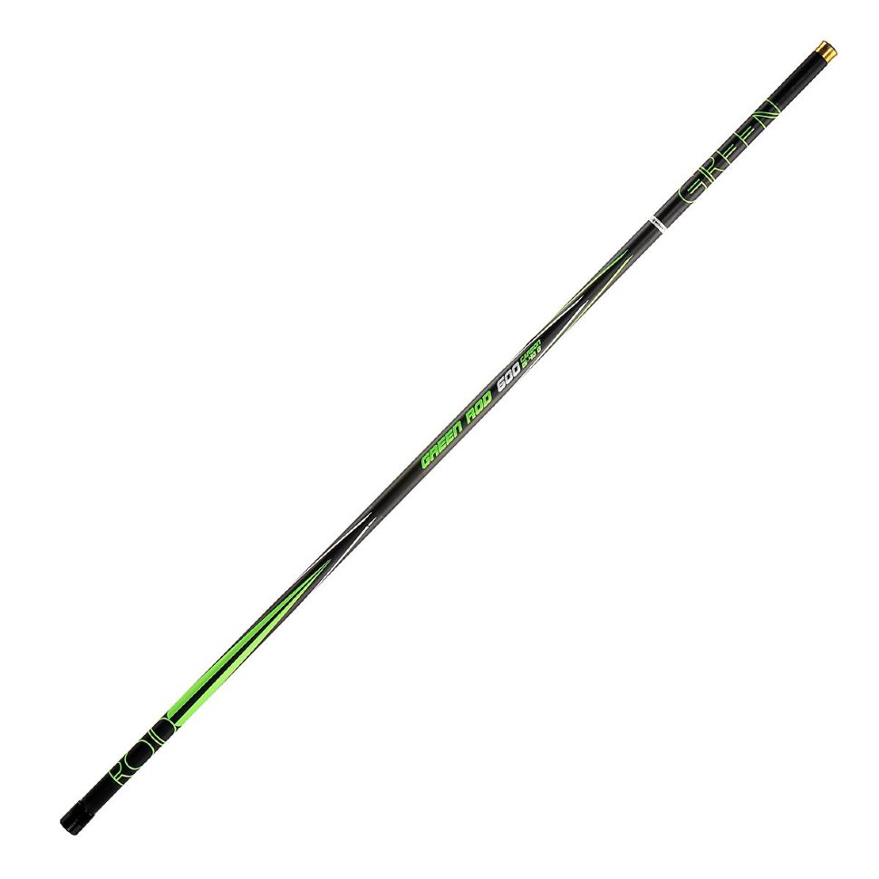 фото Удилище маховое nisus green rod carbon 6м (15-40г) без колец n-gr-600