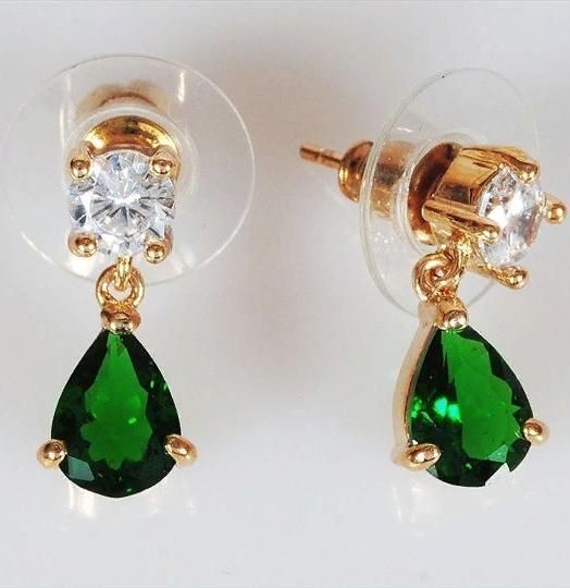 

Серьги подвески из бижутерного сплава Lotus Jewelry 393E-40Gcz, фианит, 393E-40Gcz