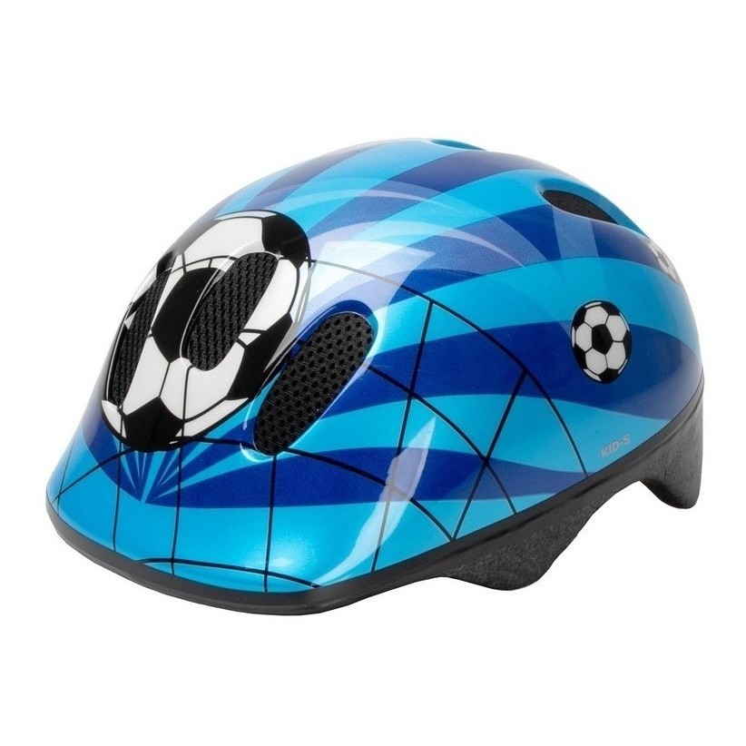 

Велошлем M-Wave Kid-S Soccer р.S(52-57), blue, Белый;голубой;синий;черный, Kid-S