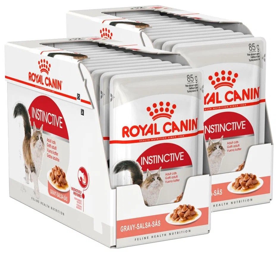 фото Влажный корм для кошек royal canin instinctive, соус, 24шт по 85г