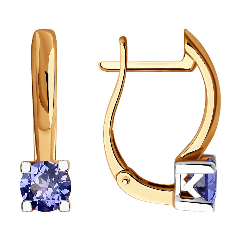 

Серьги из красного золота SOKOLOV 6024359, танзанит, 6024359