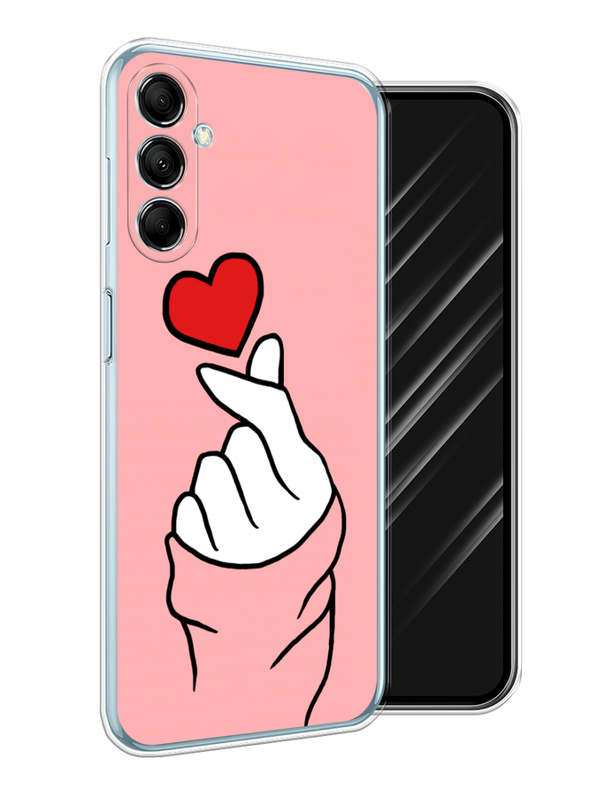 

Чехол Awog на Samsung Galaxy M14 5G "Милое сердечко", Белый;красный;черный, 2108150-1