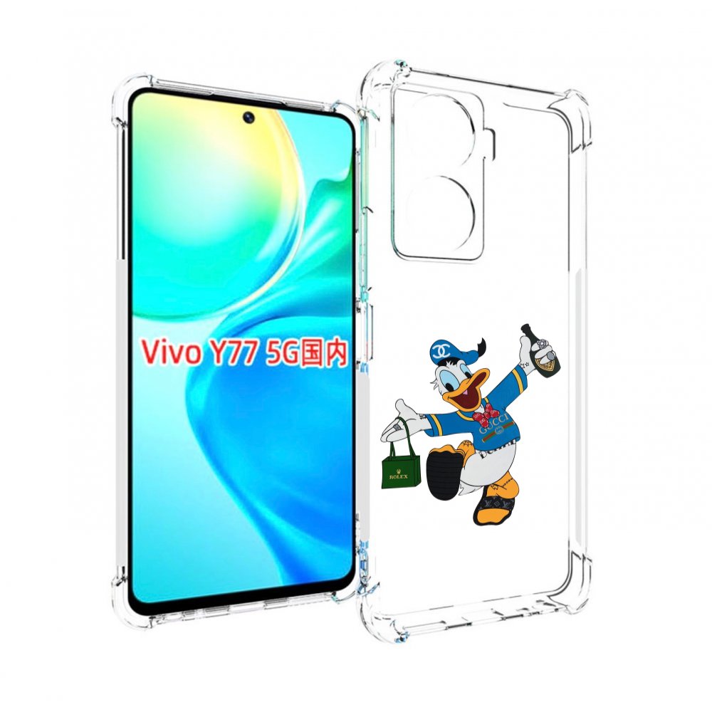 

Чехол MyPads модный-дональд-дак для Vivo Y77 5G, Прозрачный, Tocco