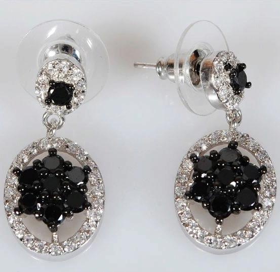 

Серьги из ювелирного сплава Lotus Jewelry RH3020E-03Bcz, фианит, RH3020E-03Bcz
