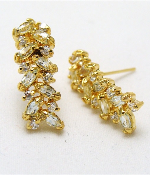 

Серьги из бижутерного сплава Lotus Jewelry 2351E-006bt, топаз, 2351E-006bt