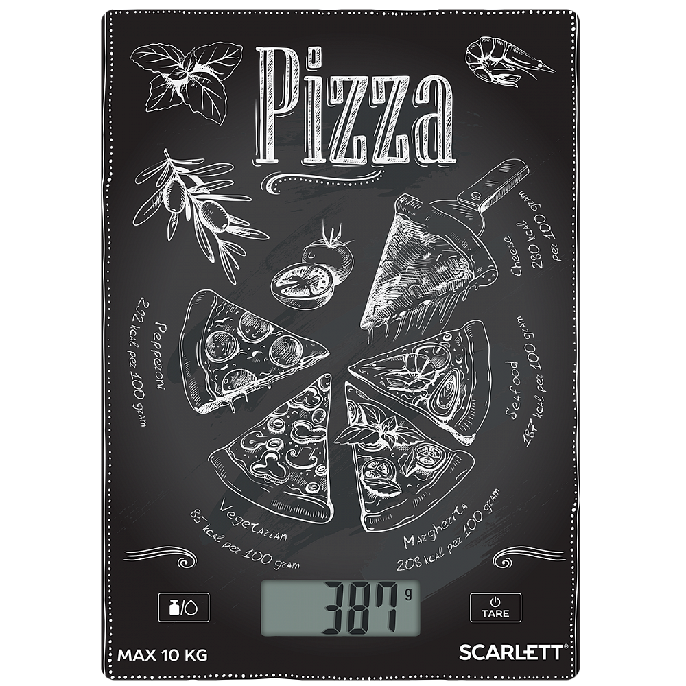Весы кухонные Scarlett SC-KS57P66 черный весы кухонные scarlett sc ks57p45