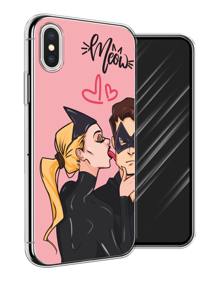 

Чехол Awog на Apple iPhone X/XS "Kiss of Cat Woman", Розовый;черный;бежевый, 11050-1