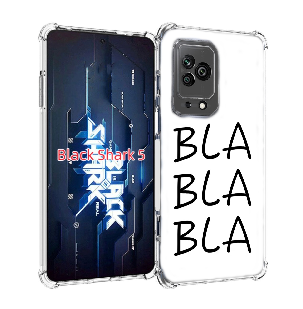 

Чехол MyPads Bla-Bla для Xiaomi Black Shark 5, Прозрачный, Tocco