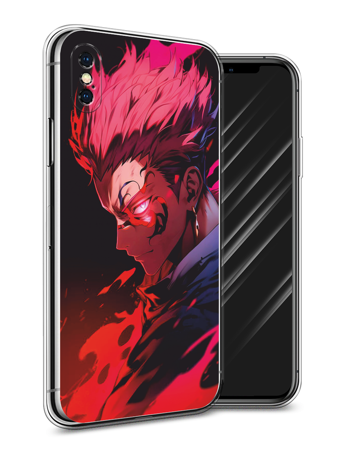 

Чехол Awog на Apple iPhone XS Max "Взгляд Сукуны", Розовый;красный;черный, 11950-1