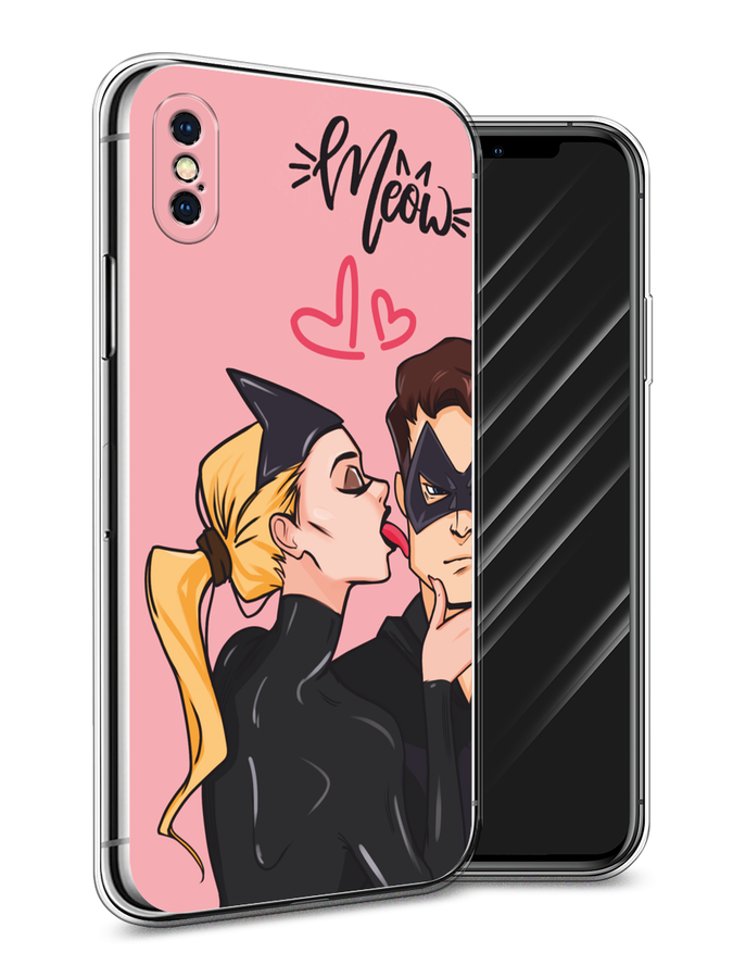 

Чехол Awog на Apple iPhone XS Max "Kiss of Cat Woman", Розовый;черный;бежевый, 11950-1