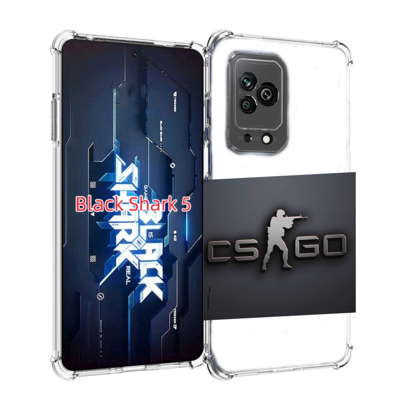 

Чехол MyPads CS go логотип мужской для Xiaomi Black Shark 5, Прозрачный, Tocco