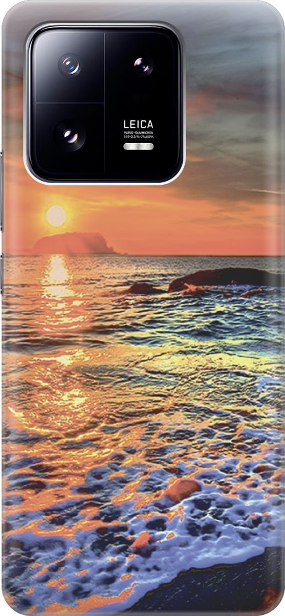 

Силиконовый чехол на Xiaomi 13 Pro Про с принтом "Закат на море", Белый;оранжевый, 158972