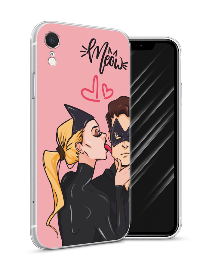 

Чехол Awog на Apple iPhone XR "Kiss of Cat Woman", Розовый;черный;бежевый, 12050-1