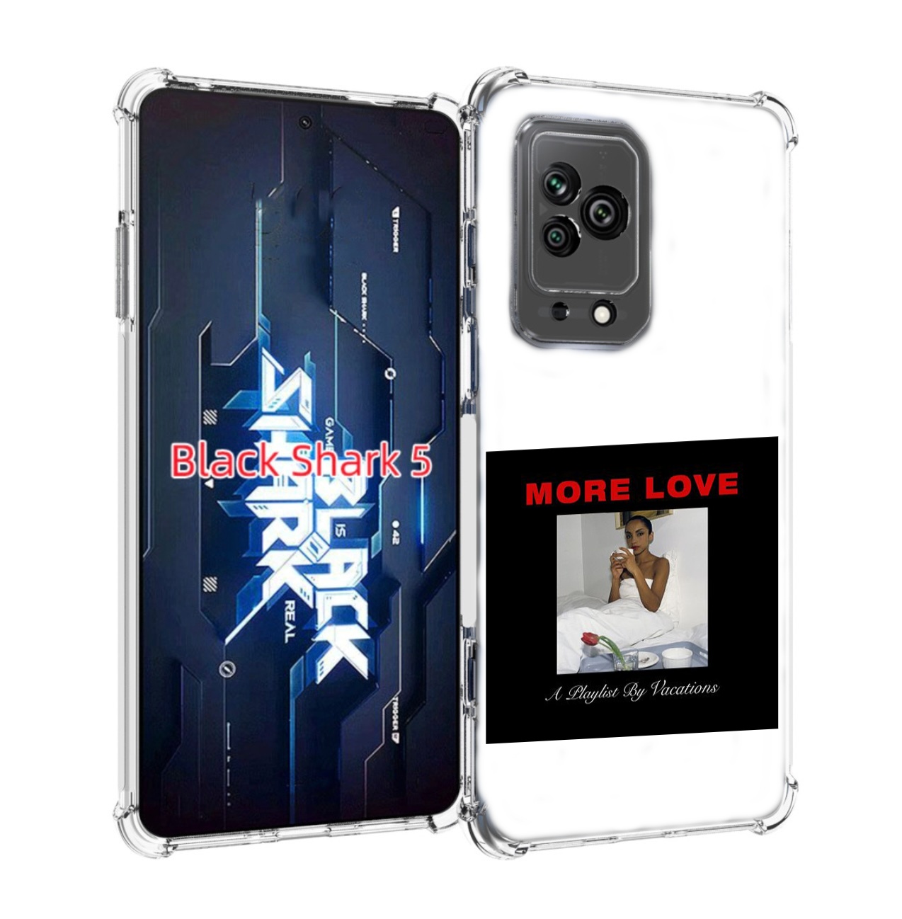 

Чехол MyPads Drake & Sade - More Love для Xiaomi Black Shark 5, Прозрачный, Tocco