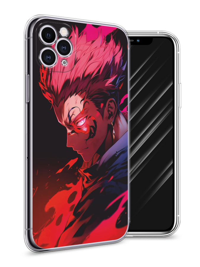 

Чехол Awog на Apple iPhone 11 Pro "Взгляд Сукуны", Розовый;красный;черный, 12350-1