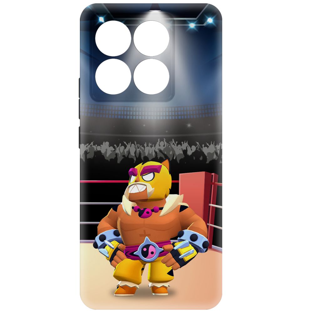 

Чехол-накладка Krutoff Soft Case Brawl Stars - Эль Тигро для Xiaomi 14T черный