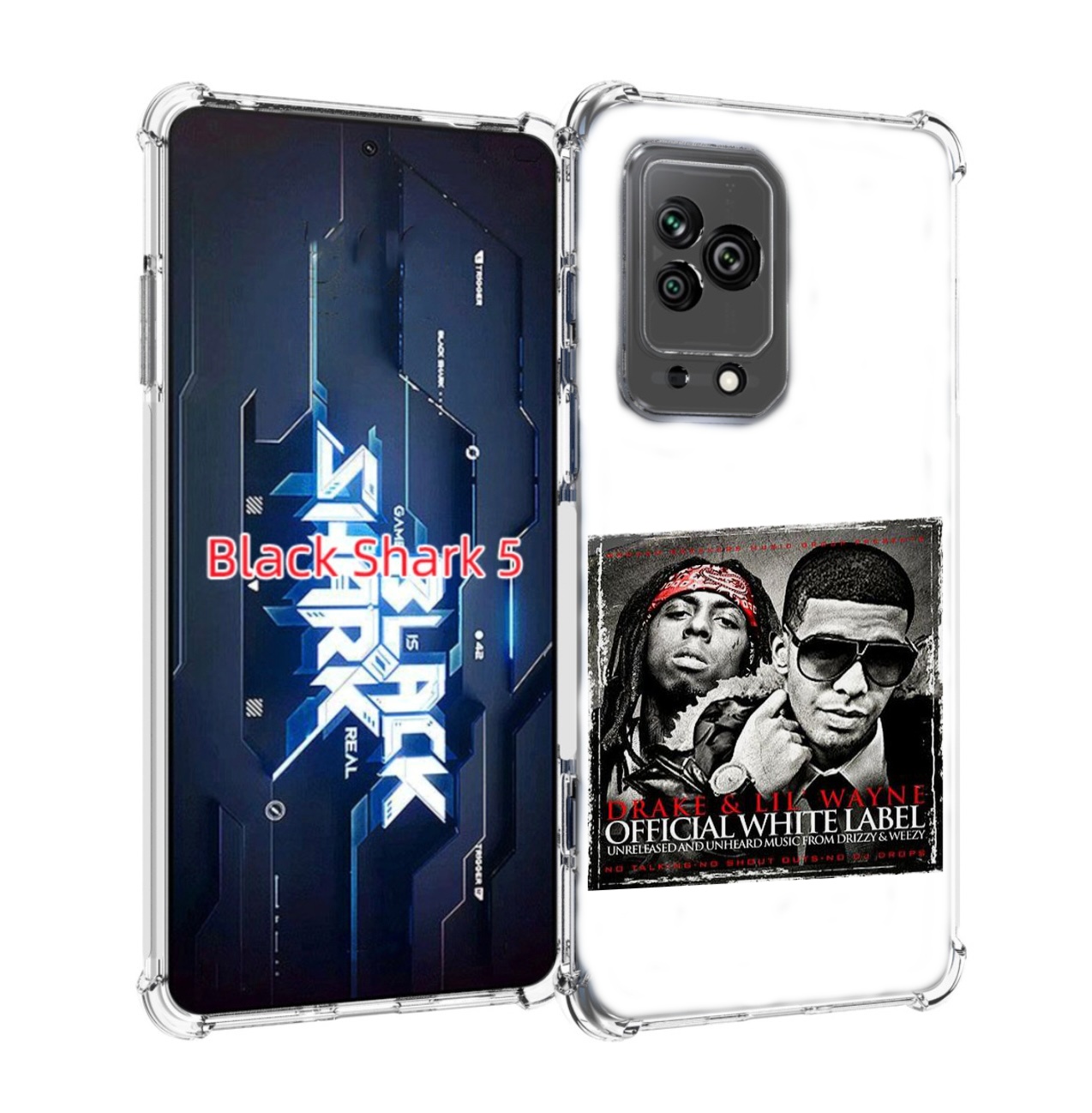 

Чехол MyPads Drake - Official White Label для Xiaomi Black Shark 5, Прозрачный, Tocco