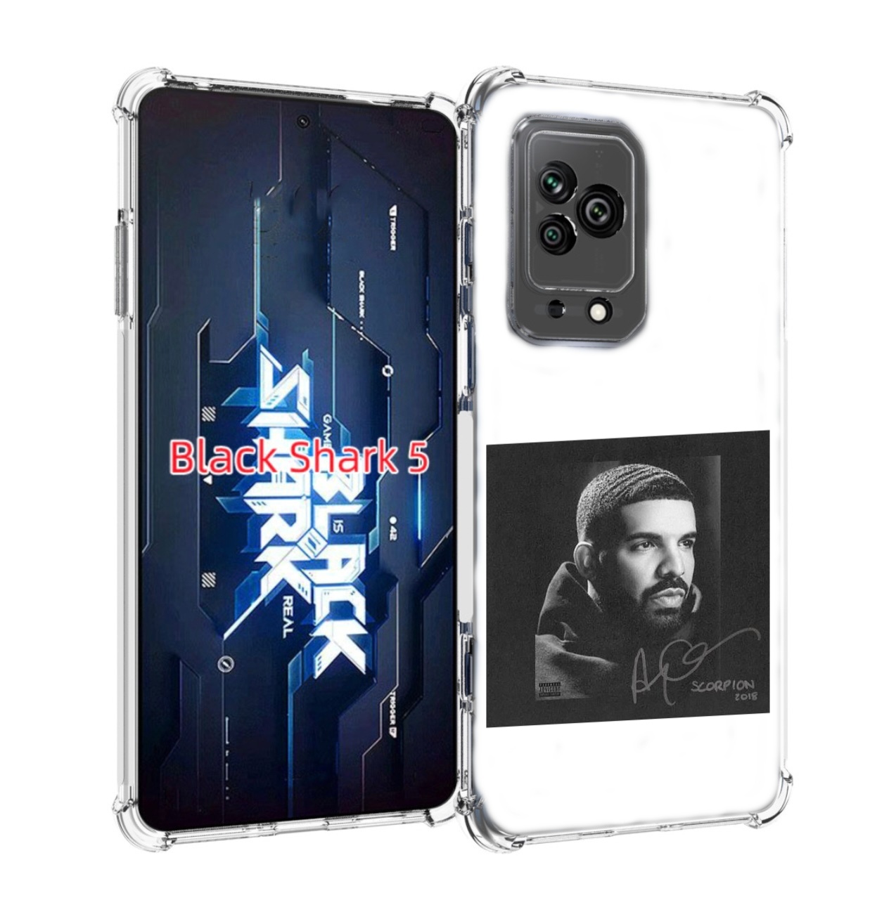 

Чехол MyPads Drake - Scorpion для Xiaomi Black Shark 5, Прозрачный, Tocco