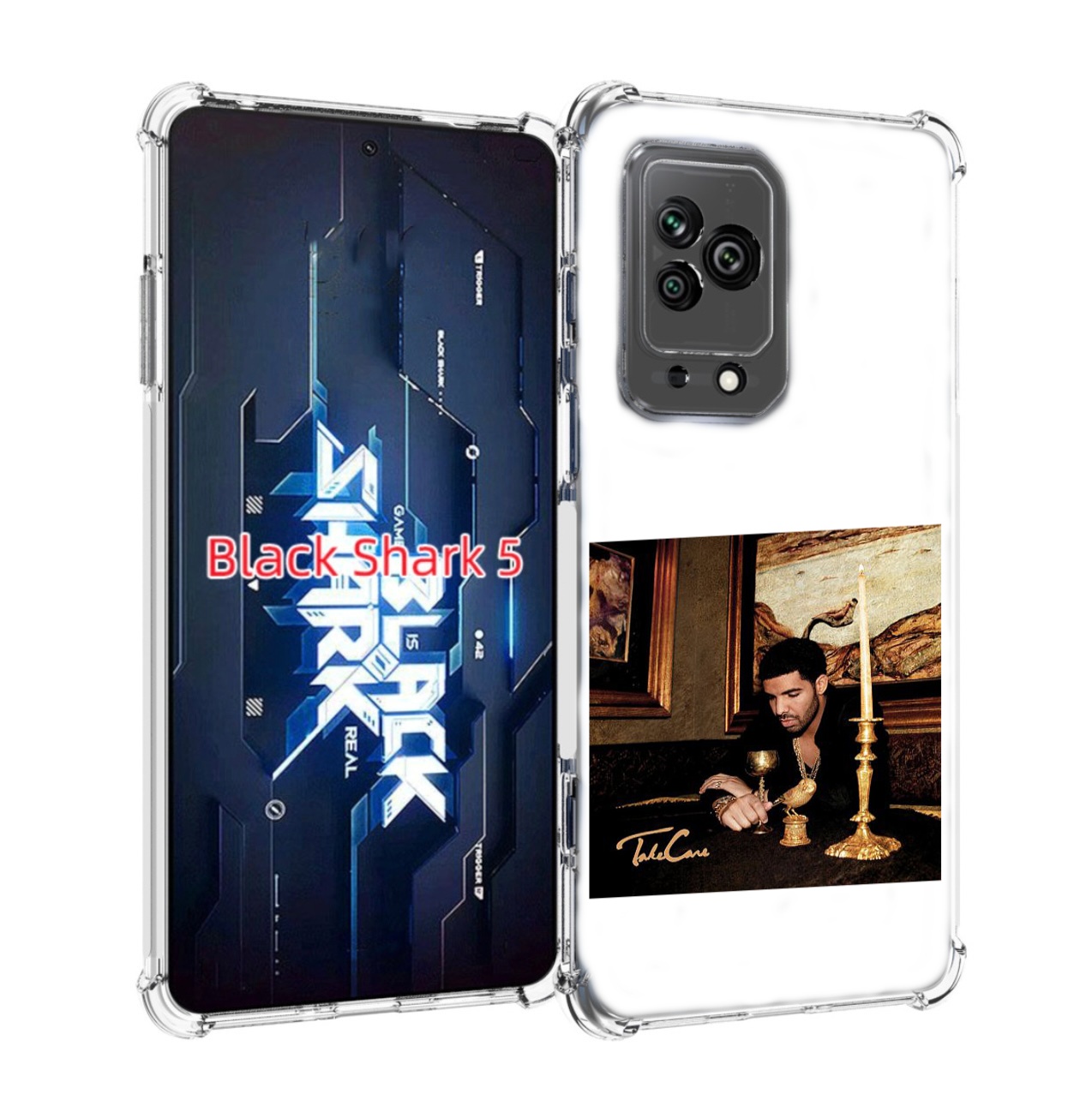 

Чехол MyPads Drake - Take Care для Xiaomi Black Shark 5, Прозрачный, Tocco