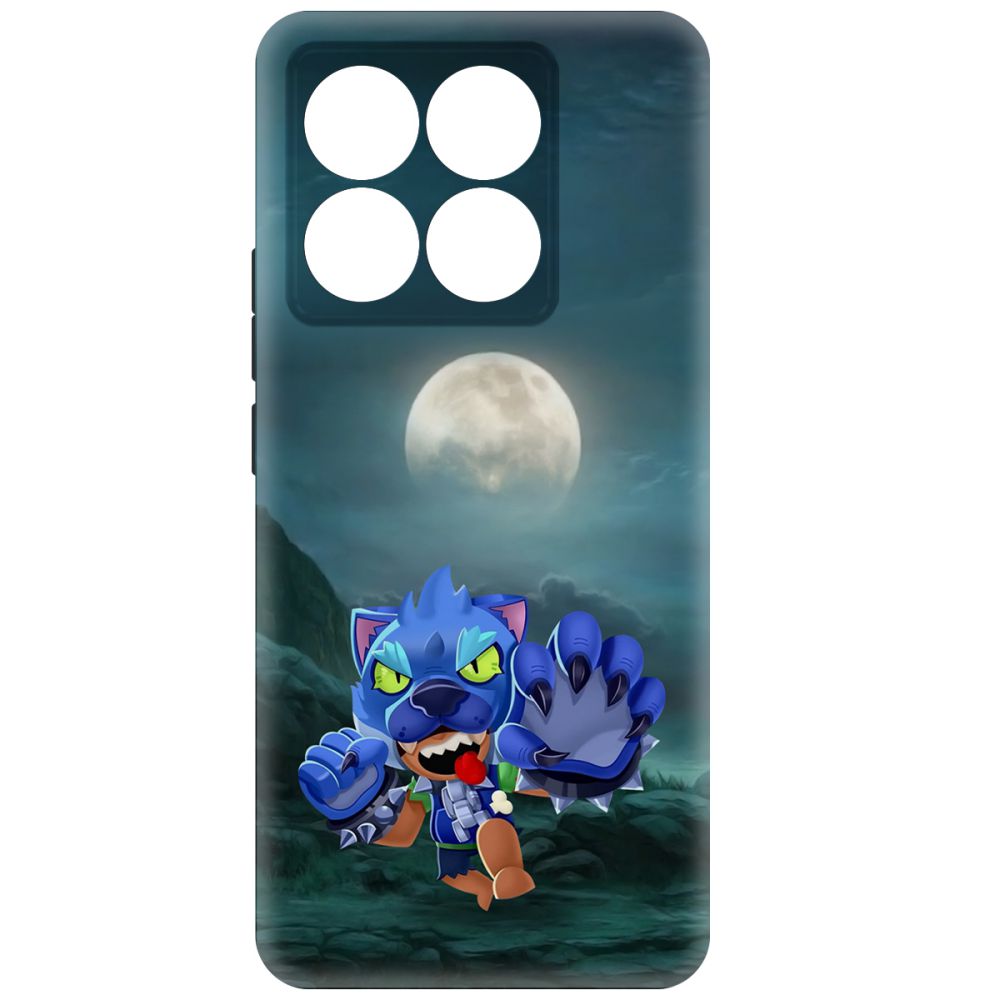 

Чехол-накладка Krutoff Soft Case Brawl Stars - Оборотень Леон для Xiaomi 14T черный