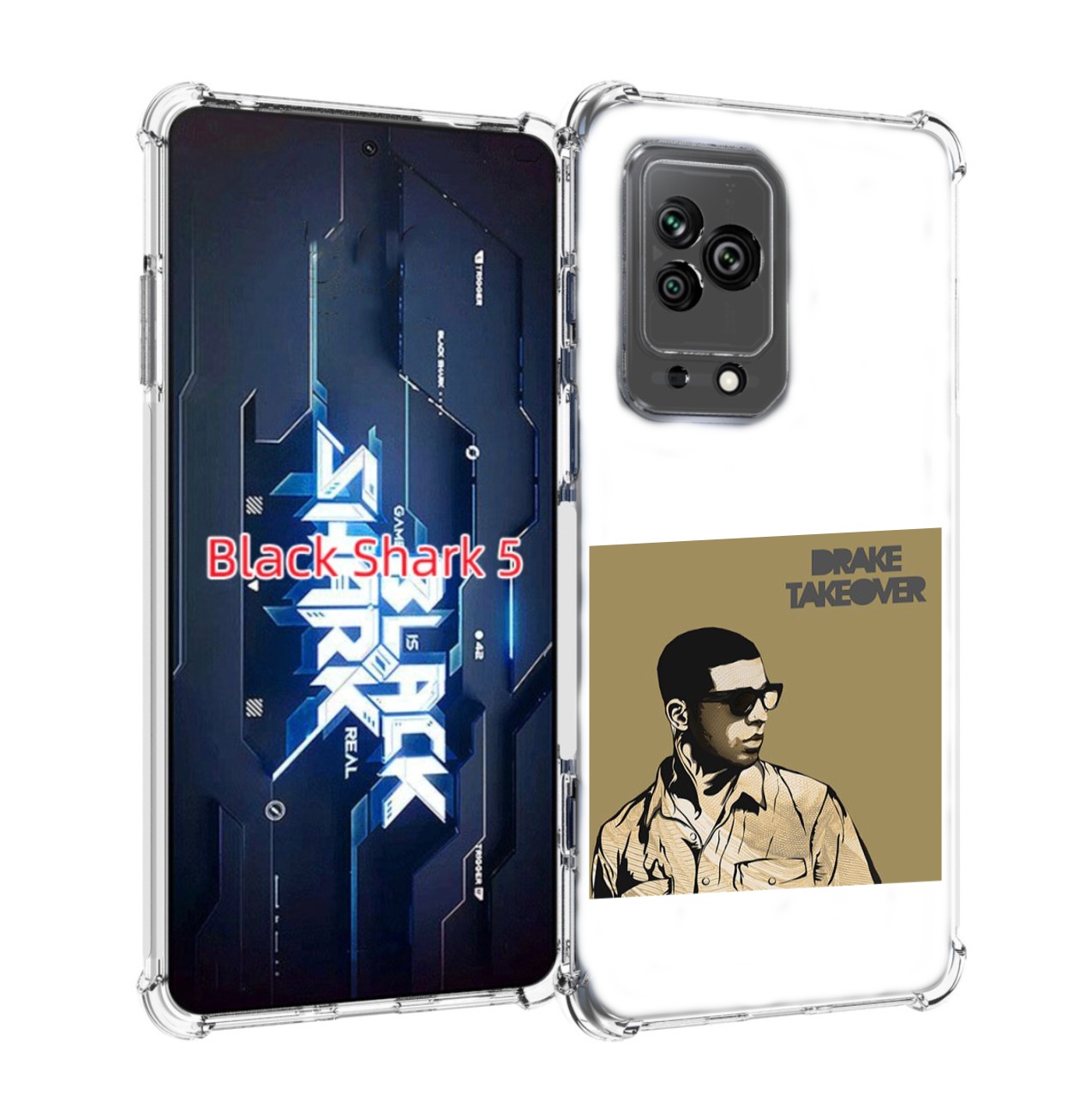 

Чехол MyPads Drake - Takeover для Xiaomi Black Shark 5, Прозрачный, Tocco