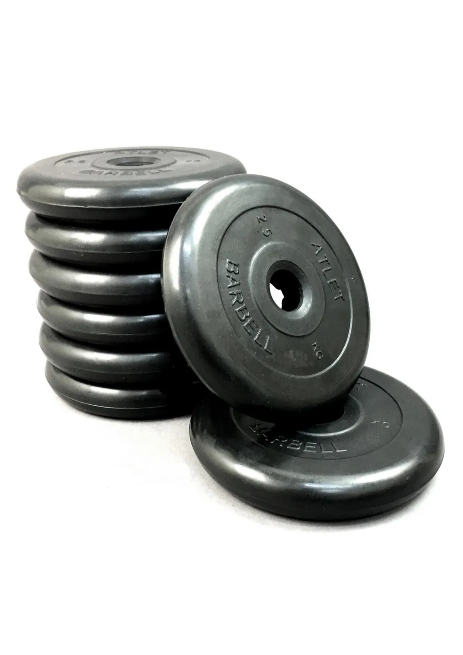 Комплект дисков MB Barbell Atlet 8 шт. по 2,5 кг, 26 мм черный