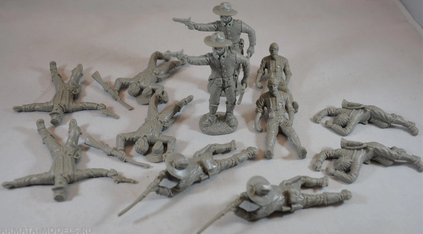 

TSSD17 Фигуры Dismounted Cavalry with Casualties 12 x 1/32 figures