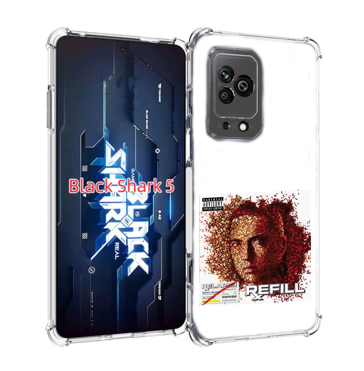 

Чехол MyPads Eminem RELAPSE, REFILL для Xiaomi Black Shark 5, Прозрачный, Tocco