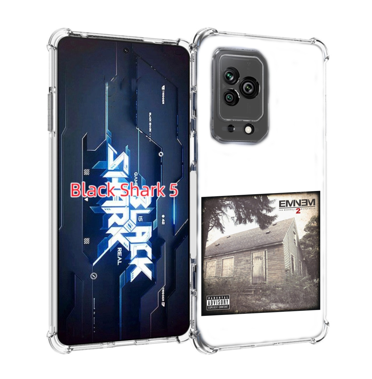 

Чехол MyPads Eminem The Marshall Mathers LP 2 для Xiaomi Black Shark 5, Прозрачный, Tocco