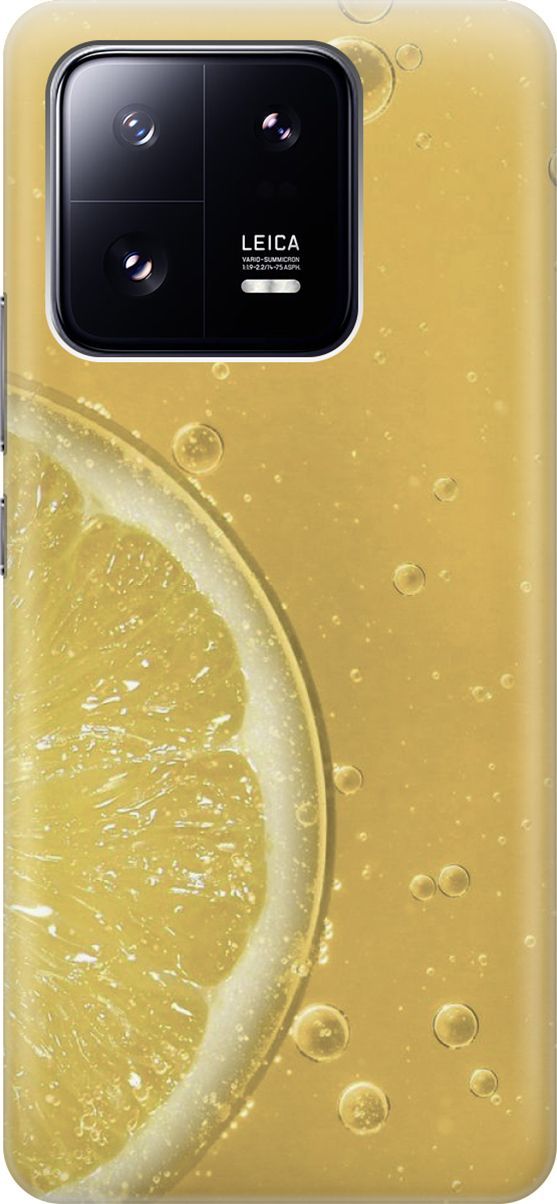 

Силиконовый чехол на Xiaomi 13 Pro Про с принтом "Лимонад", Белый;желтый, 158960