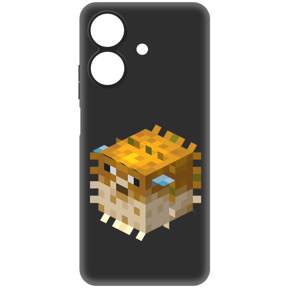

Чехол-накладка Krutoff Soft Case Minecraft-Иглобрюх для Realme Note 60 черный