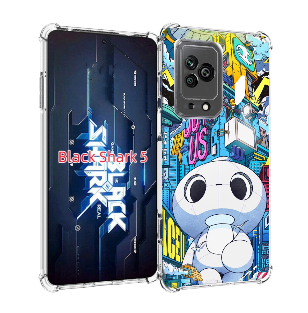 

Чехол MyPads FaceU для Xiaomi Black Shark 5, Прозрачный, Tocco