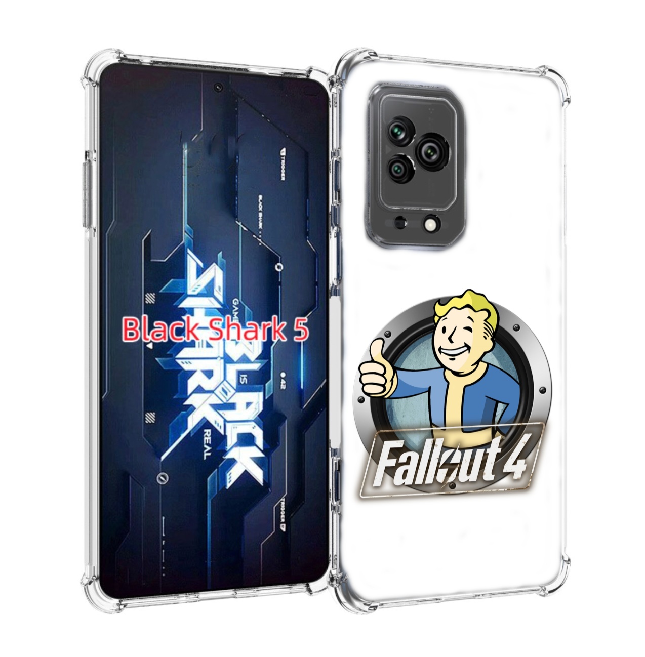 

Чехол MyPads Fallout-4 для Xiaomi Black Shark 5, Прозрачный, Tocco