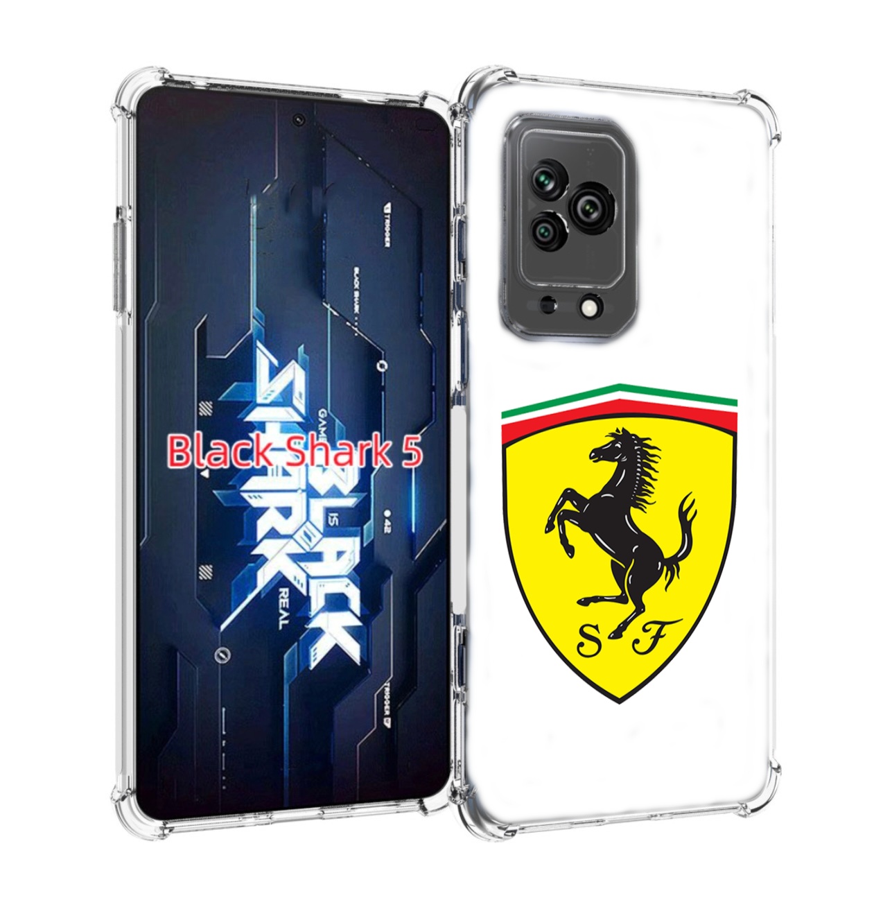 

Чехол MyPads Ferrari-3 мужской для Xiaomi Black Shark 5, Прозрачный, Tocco