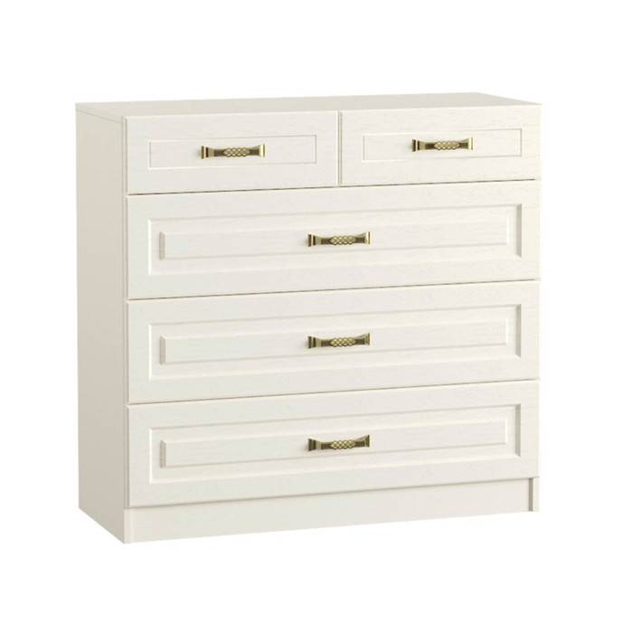 

Комод Ливерпуль 10.103, 1001х413х953, Белый/Ясень ваниль, Спальня Ливерпуль