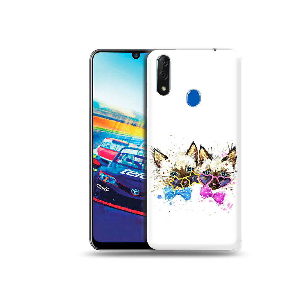 

Чехол MyPads Tocco для ZTE Blade V10 милые котята (PT136503.455.474), Прозрачный, Tocco
