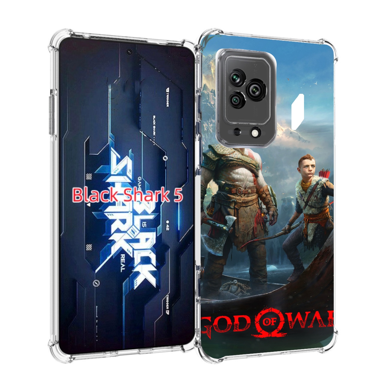 

Чехол MyPads God Of War Кратос Атрей для Xiaomi Black Shark 5, Прозрачный, Tocco