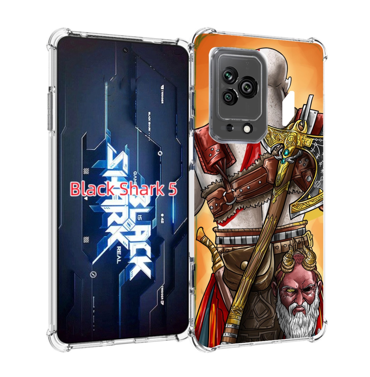 

Чехол MyPads God of War для Xiaomi Black Shark 5, Прозрачный, Tocco