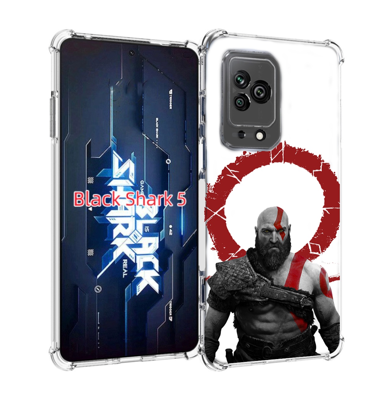 

Чехол MyPads God-of-War для Xiaomi Black Shark 5, Прозрачный, Tocco