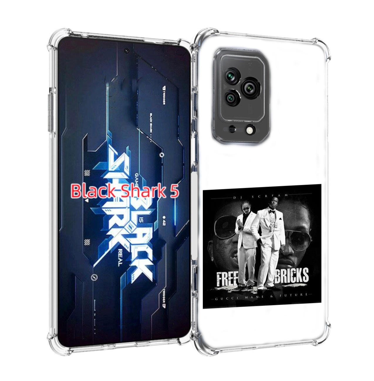 

Чехол MyPads Gucci Mane & Future - Free Bricks для Xiaomi Black Shark 5, Прозрачный, Tocco