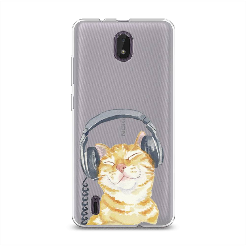 

Силиконовый чехол "Кот меломан" на Nokia C01 Plus, Кот меломан
